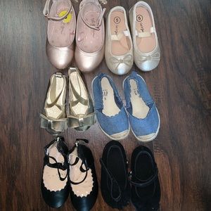 Lot of 6 Pair of Toddler Dress Shoes